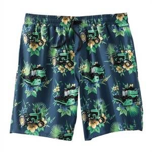 NEW CINCH men's mesh lined hawaiian tractor swim trunks in multi